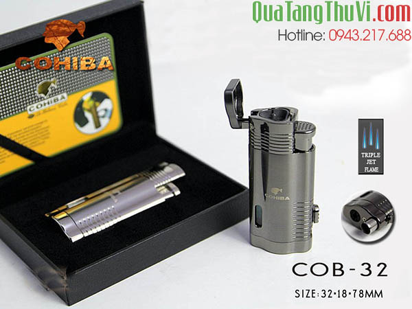 Bật lửa hút xi ga Cohiba COB-32