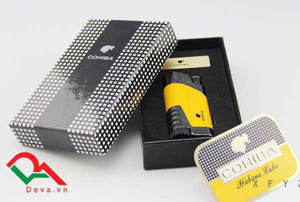 Bật lửa hút xì gà 1 tia có đục Cohiba H096