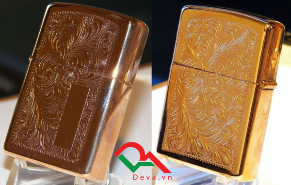 zippo ven vàng hồng